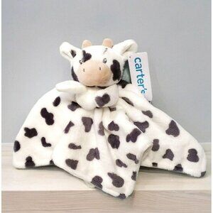 New Plush Cuddle Cow Lovey Carters Security Blanket Stuffed Farm Animal Snuggler